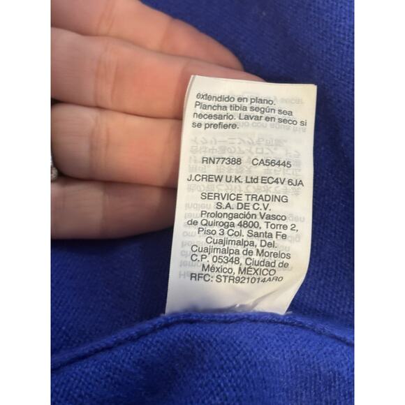 J Crew Women’s Royal Blue Cashmere Sweater, S - Picture 7 of 7